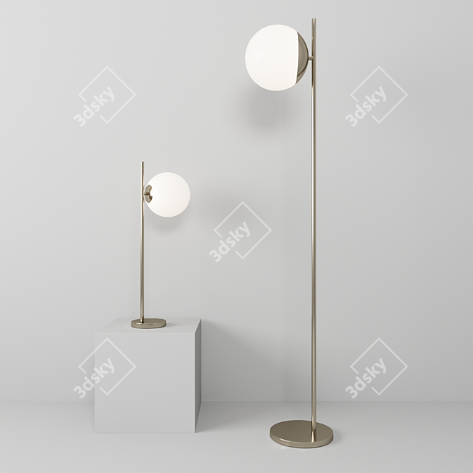 Elegant Chapple Lamps for Stylish Ambience 3D model image 1