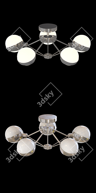 Freya Silvia Ceiling Light 3D model image 2