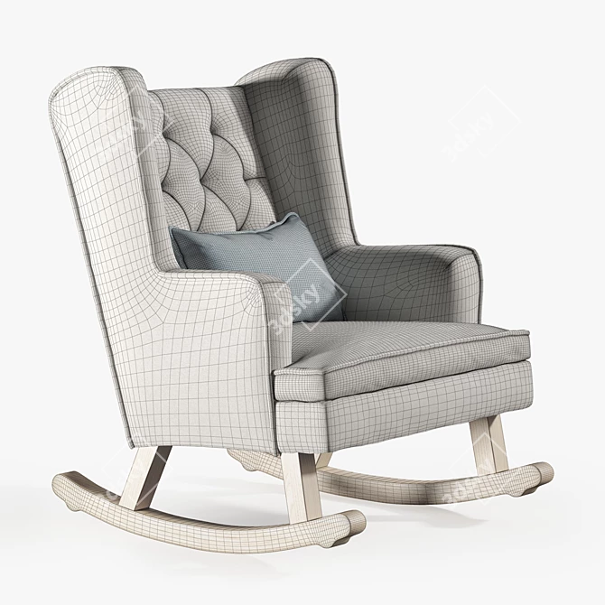 ZARA HOME Children's Rocking Armchair 3D model image 3