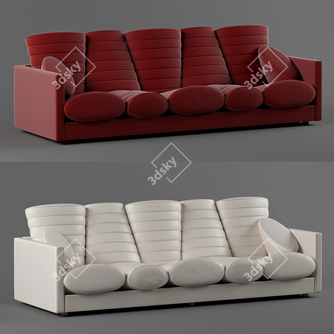 Italian Design: Meritalia Prosciutto Sofa 3D model image 1