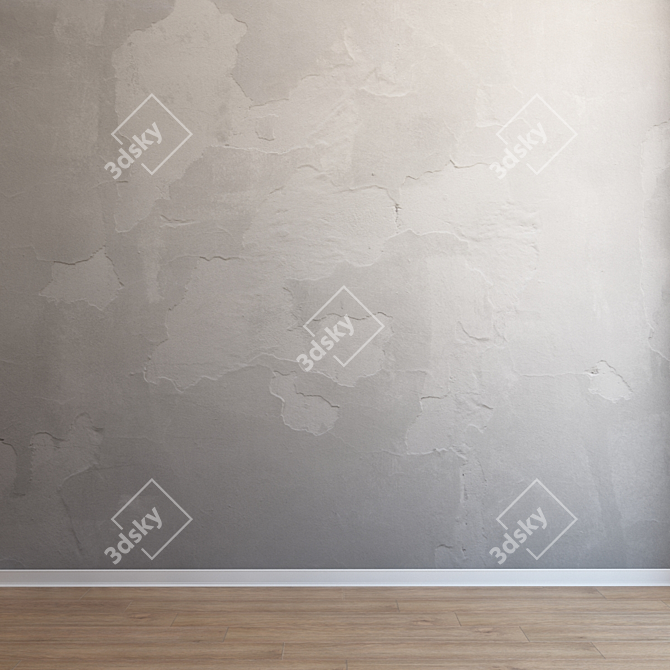 Seamless Ultra HD Plaster 3D model image 3