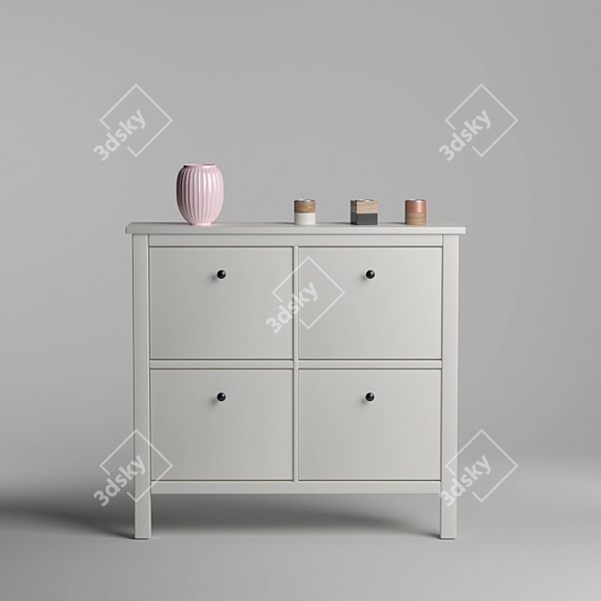 Elegant Hallway Accents: Organize, Illuminate, Adorn 3D model image 1