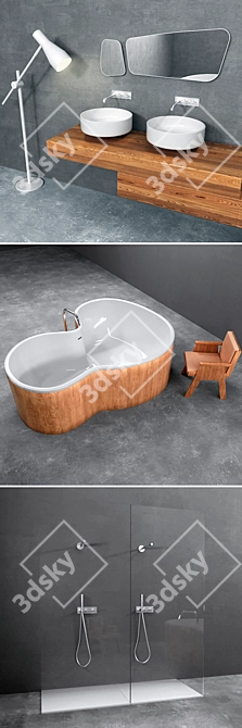 Elegant Agape Furniture Collection 3D model image 2