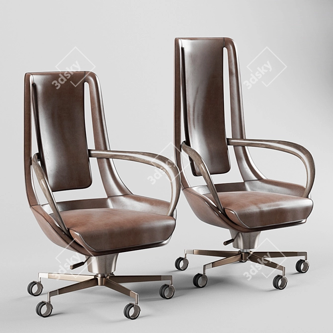 Elegant Giorgetti Clip Armchair 3D model image 1