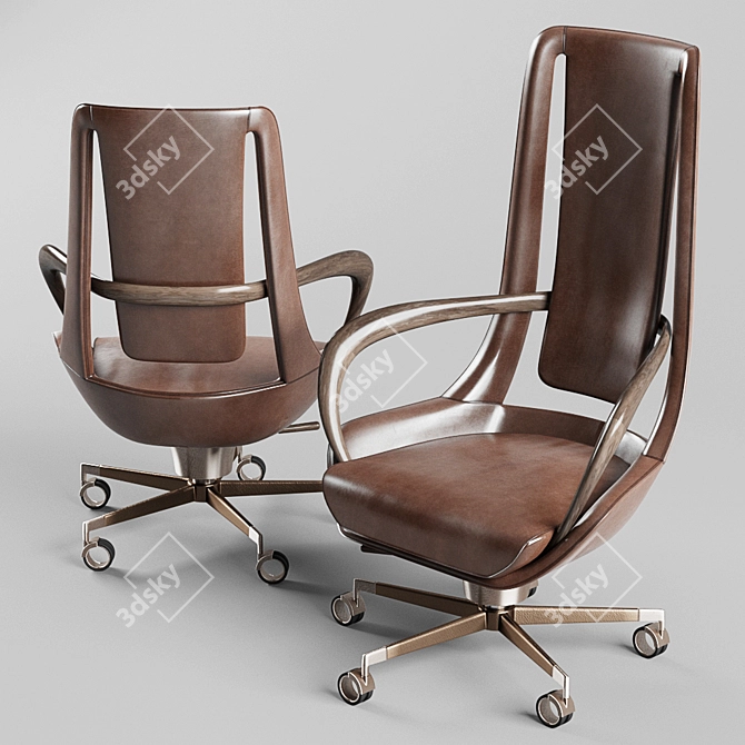 Elegant Giorgetti Clip Armchair 3D model image 2