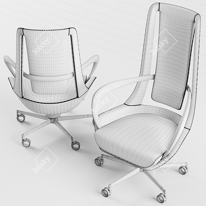 Elegant Giorgetti Clip Armchair 3D model image 3