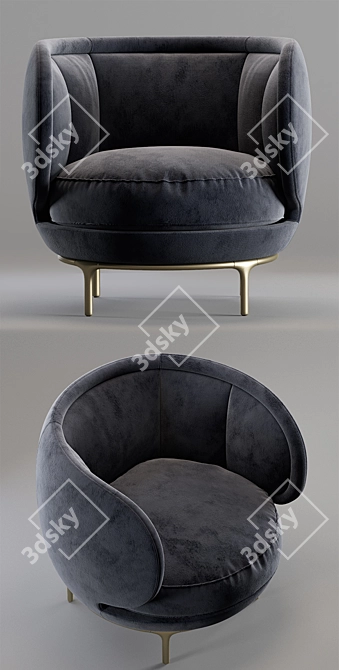 Vuelta 80: Stylish Designer Armchair by Wittmann 3D model image 2