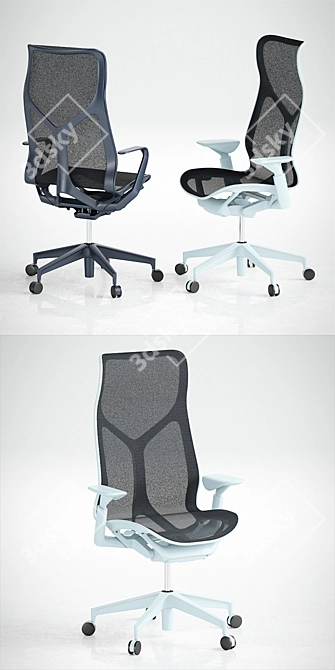 Cozy Comfort High Back Chair 3D model image 2