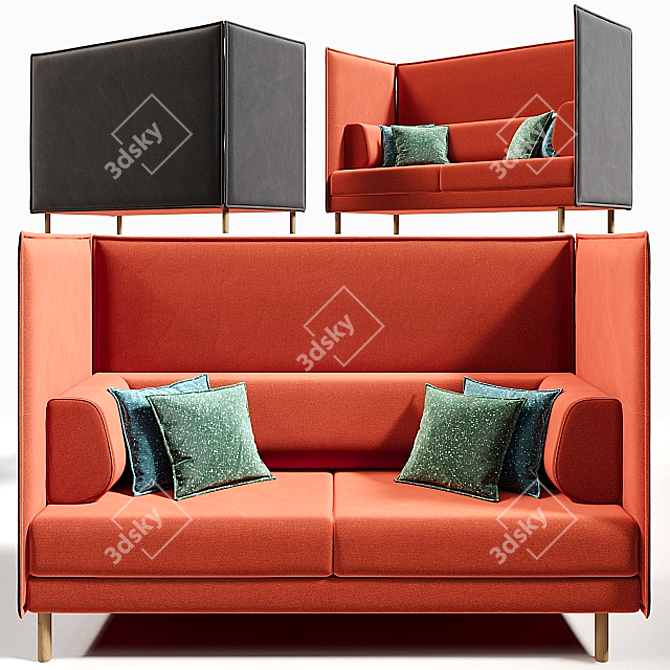 Private Sofa: Unparalleled Comfort & Elegance 3D model image 1