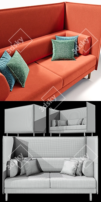 Private Sofa: Unparalleled Comfort & Elegance 3D model image 2