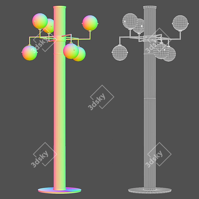 Turri Madison Lowpoly Standing Lamp 3D model image 2