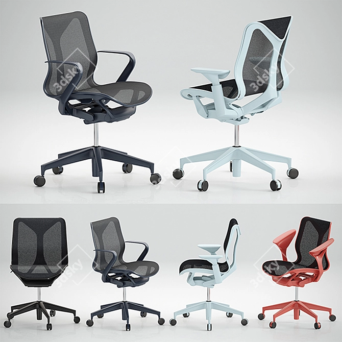 Elevate Your Comfort: Cosm Low Back Chair 3D model image 1