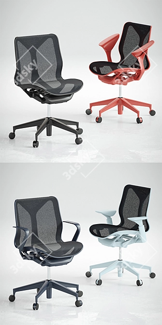 Elevate Your Comfort: Cosm Low Back Chair 3D model image 2