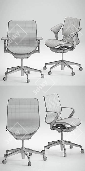 Elevate Your Comfort: Cosm Low Back Chair 3D model image 3