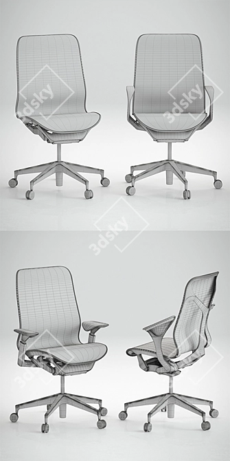 Cosm Chairs: Stylish and Comfortable 3D model image 3