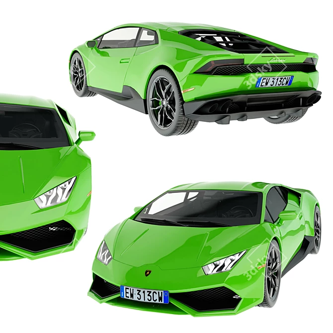 Ultimate Power: Lamborghini Huracan 3D model image 1