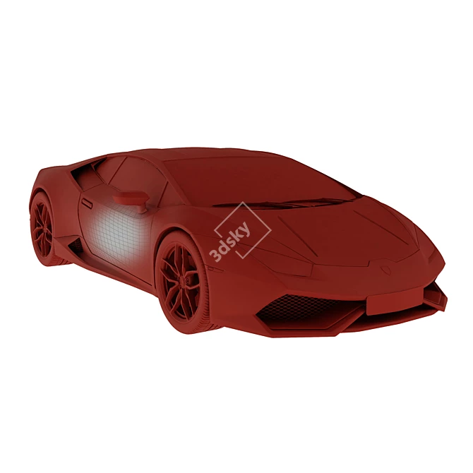 Ultimate Power: Lamborghini Huracan 3D model image 2