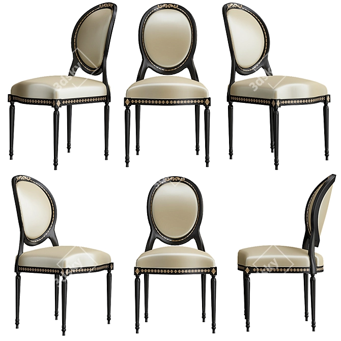 Classic Elegance: Cezanne Furniture Set 3D model image 1