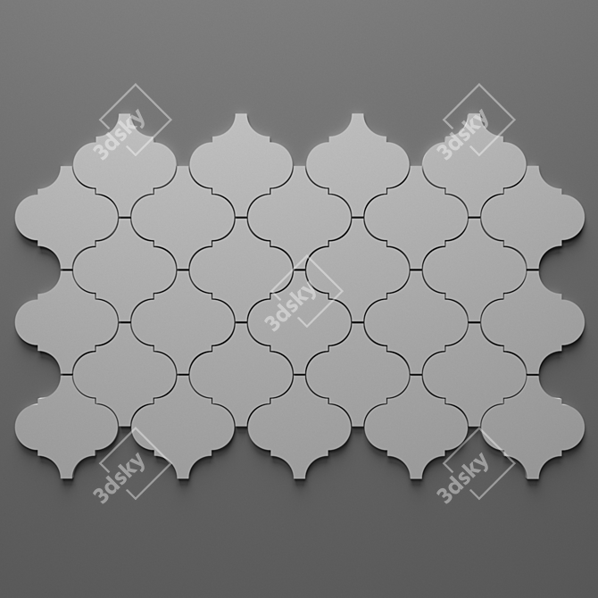 Mavr: Traditional Elegance in Modern Tiles 3D model image 1