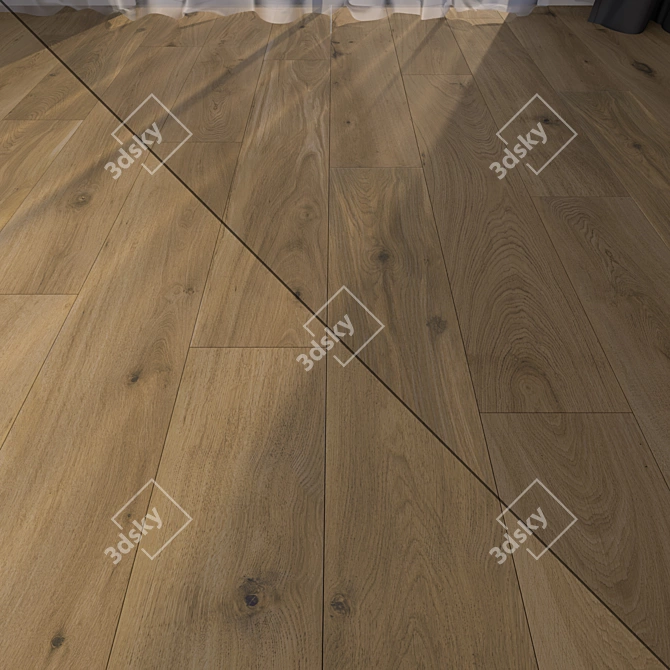 Stunning Parquet Floor Set 3D model image 1