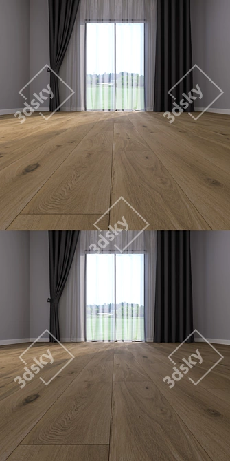 Stunning Parquet Floor Set 3D model image 3