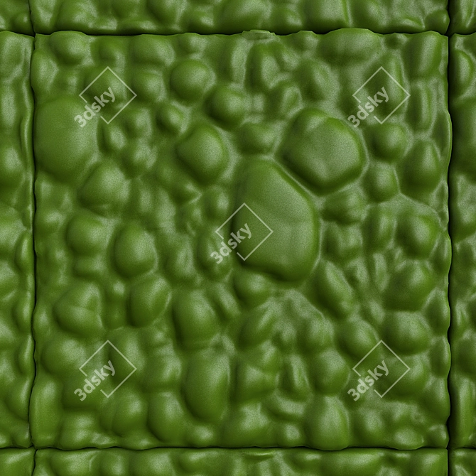 Elegant Leaves 3D Wall Panels 3D model image 2