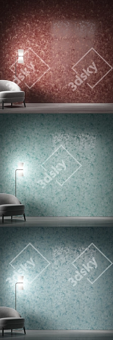 Elegant Embossed Plaster 2.5m² 3D model image 3