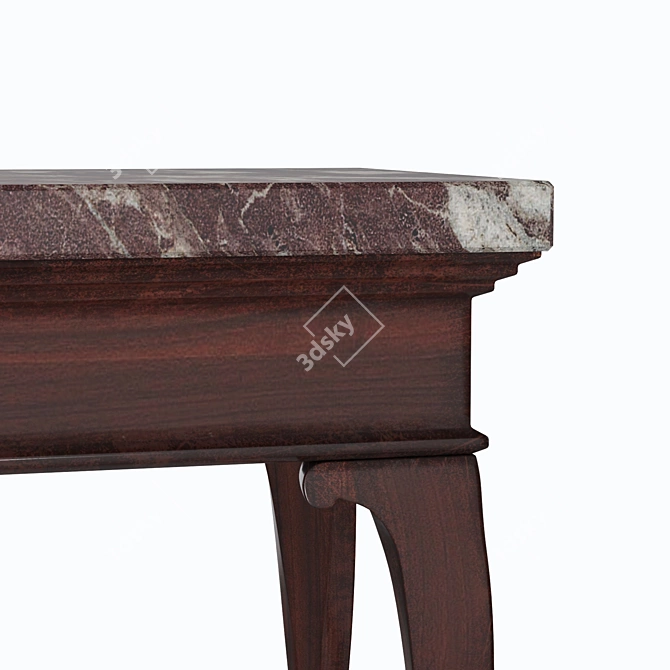 Elegant George II Marble Console 3D model image 3