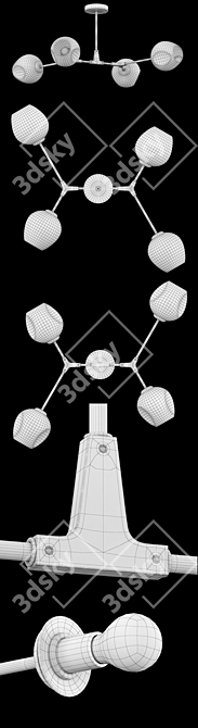  Freya Desi Ceiling Light  3D model image 3