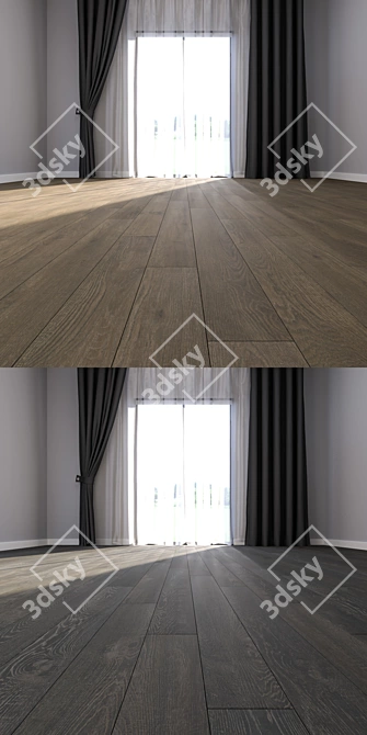7-Piece Parquet Floor Set 3D model image 3