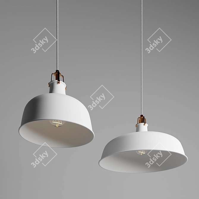 RANARP Pendant Light - White Shade 3D model image 1