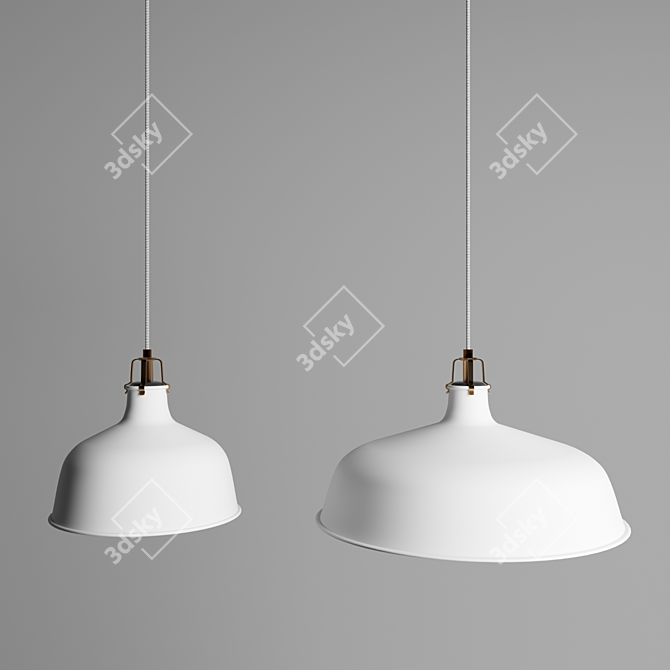 RANARP Pendant Light - White Shade 3D model image 2