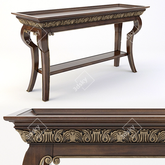 Elegant Villa Medici Console 3D model image 1