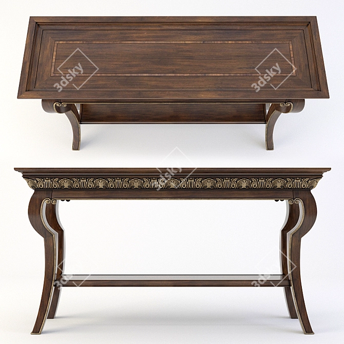 Elegant Villa Medici Console 3D model image 2