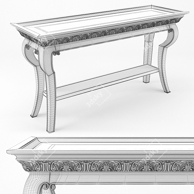Elegant Villa Medici Console 3D model image 3