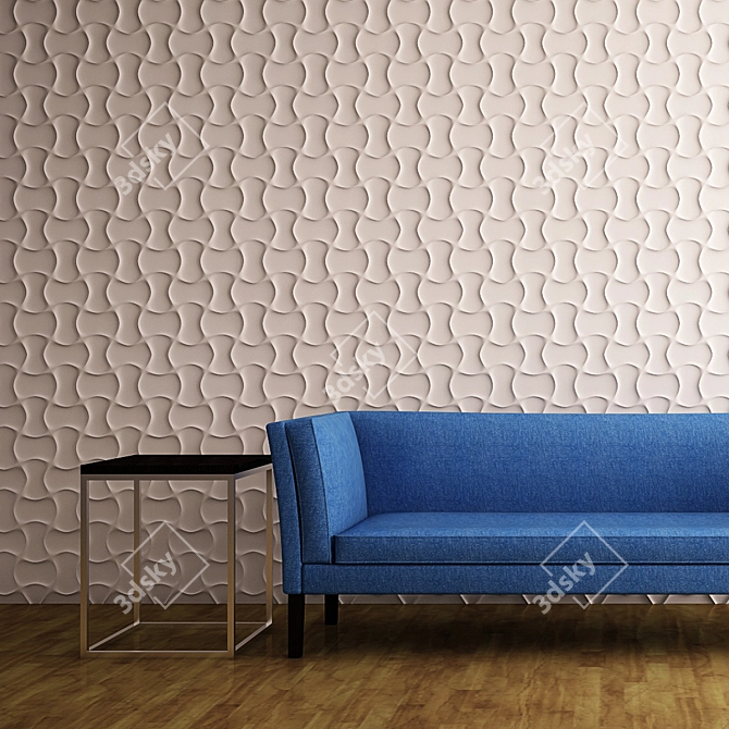 Versatile Wall Panel Puzzle 3D model image 2