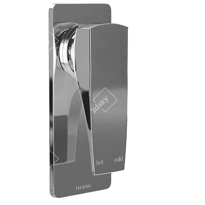 Argo Series AG780: Stylish Shower Wall Mixer 3D model image 1