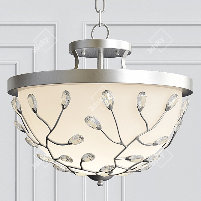 Adelia Chic Semi-Flush 3D model image 1