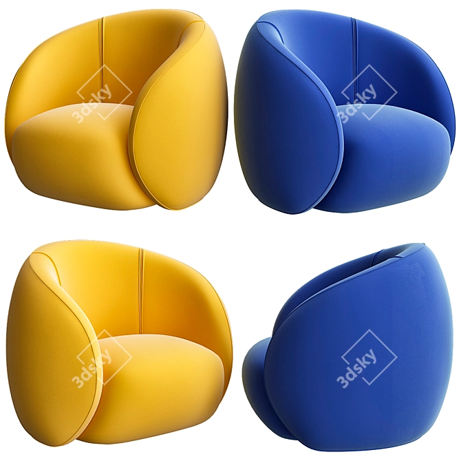 Botero Chair: Act Design Collection 3D model image 1