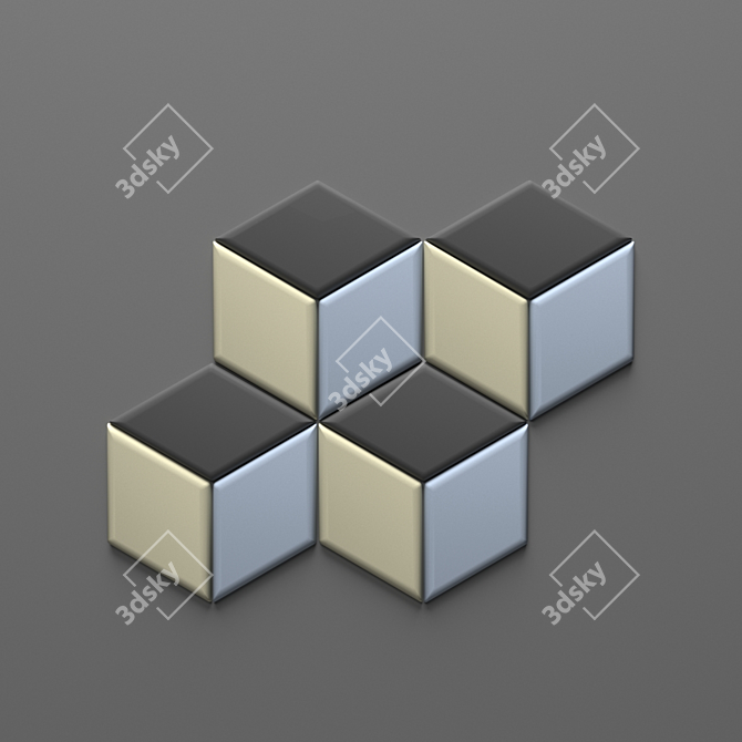 Contemporary Romb Wall Tile 3D model image 1