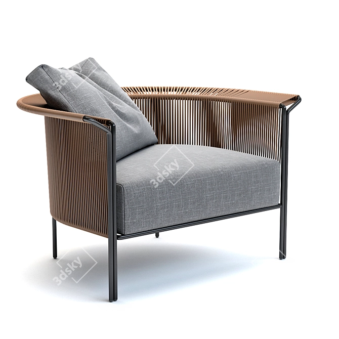 Modern Minimalist Lema Alton Bed 3D model image 3