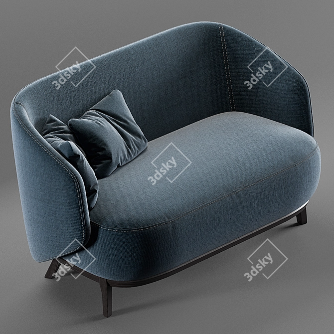 Concha by Bosc: Sleek and Stylish Sofa 3D model image 2