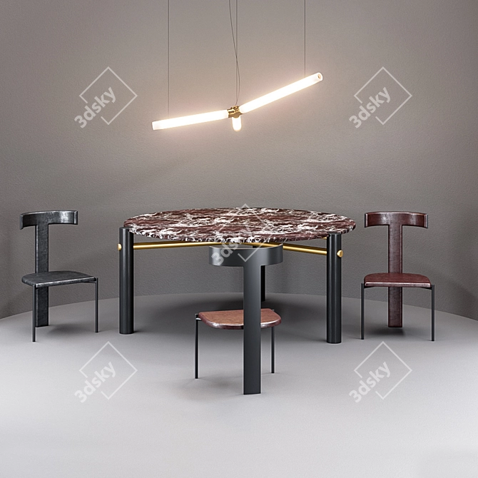 Effortlessly Chic Baxter Furniture 3D model image 1