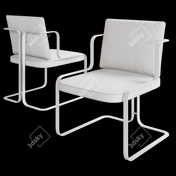 MSE S2 Murena 01: Stylish Stool for Modern Spaces 3D model image 2
