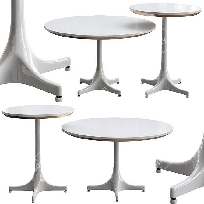 Sleek and Stylish Vitra Nelson Tables 3D model image 1
