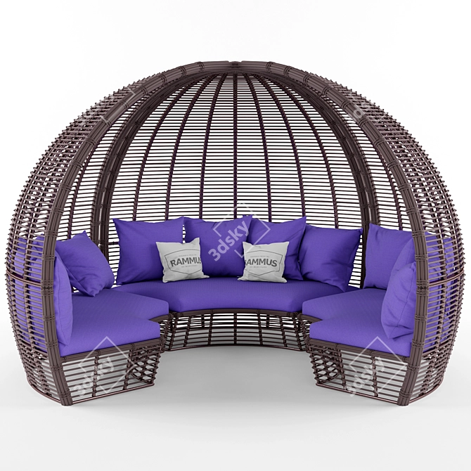 Bliss Rammus Gazebo Set 3D model image 1