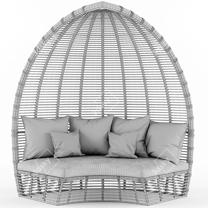 Bliss Rammus Gazebo Set 3D model image 3