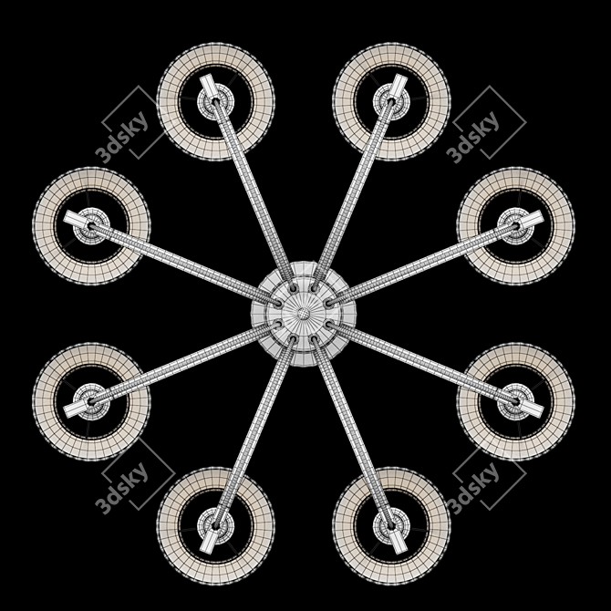 Translation:

Product title: Freya Felisa Crystal Chandelier 3D model image 3