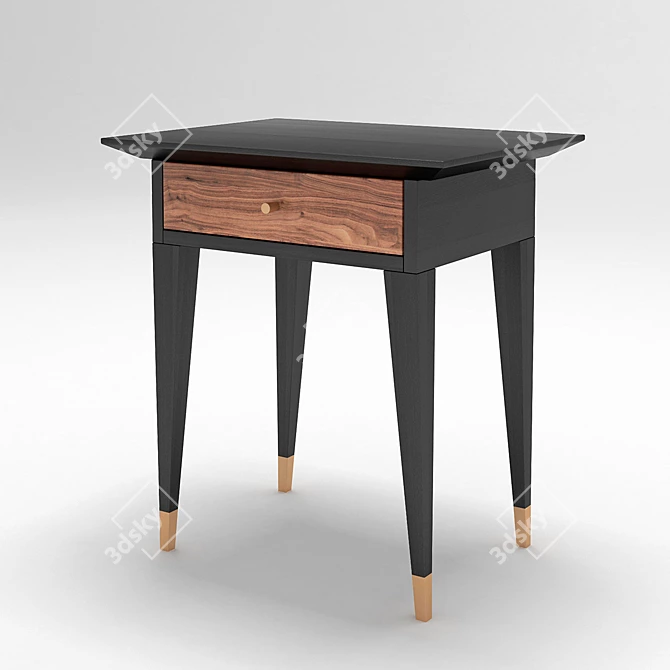 Patrik Bedside Cabinet - Modern Elegance 3D model image 2