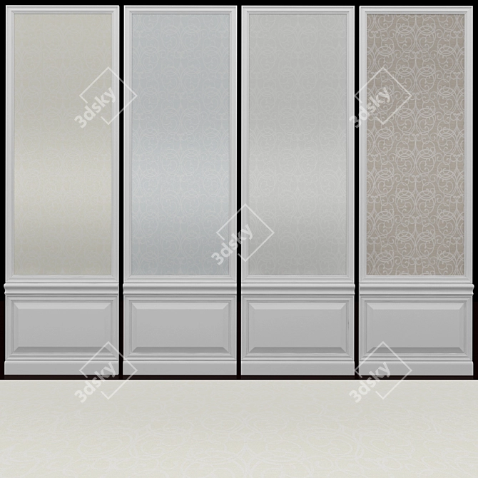 Elegant Montage Wallpaper Collection 3D model image 1